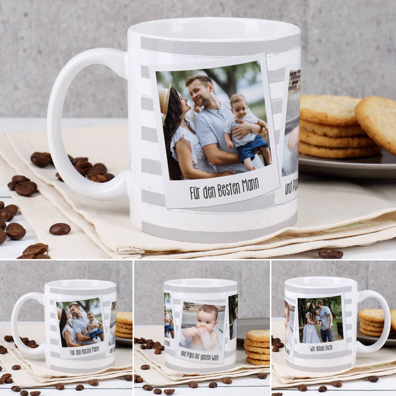 Tasse mit 3 Bildern
