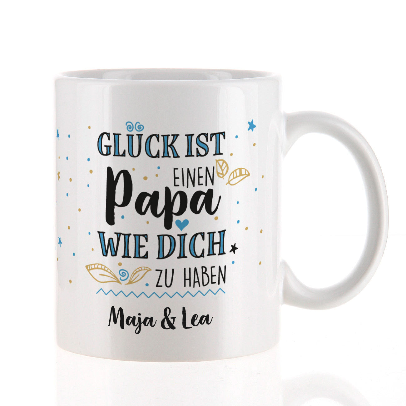 Glück ist, einen Papa wie dich zu haben - Tasse mit Text