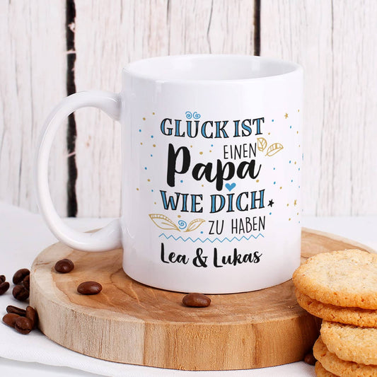 Glück ist, einen Papa wie dich zu haben - Tasse für Papas