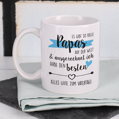 Tolle Geschenkidee zum Vatertag - Tasse mit Ihrem Wunschtext bedruckt