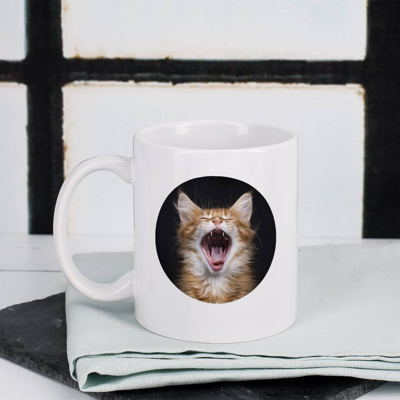 Cat Dad - Fototasse mit Ihrem Wunschbild und Name bedruck