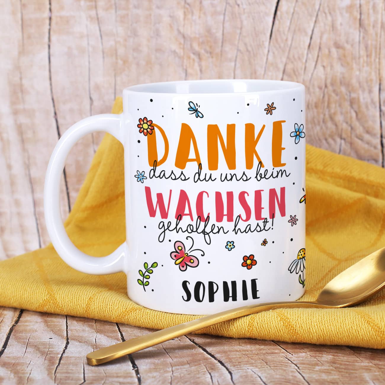 Abschiedsgeschenk für Erzieher mit Name nach Wunsch personalisiert