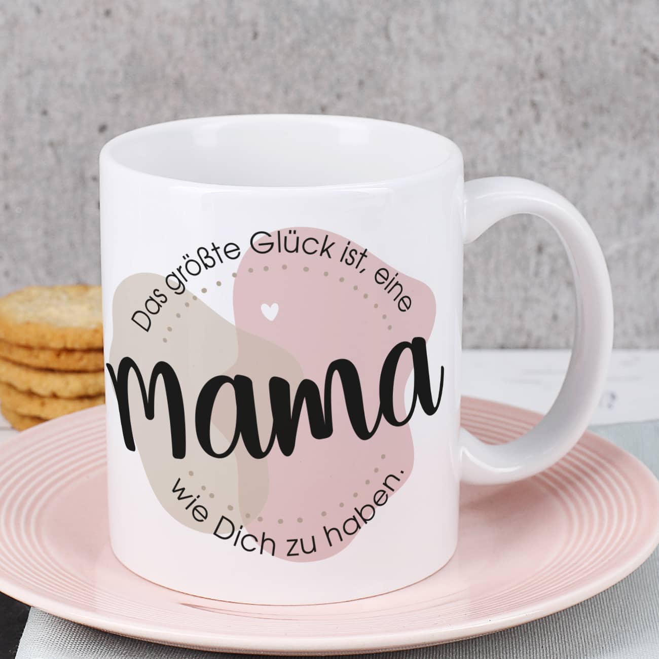 Bedruckt mit schönem Spruch an Mama