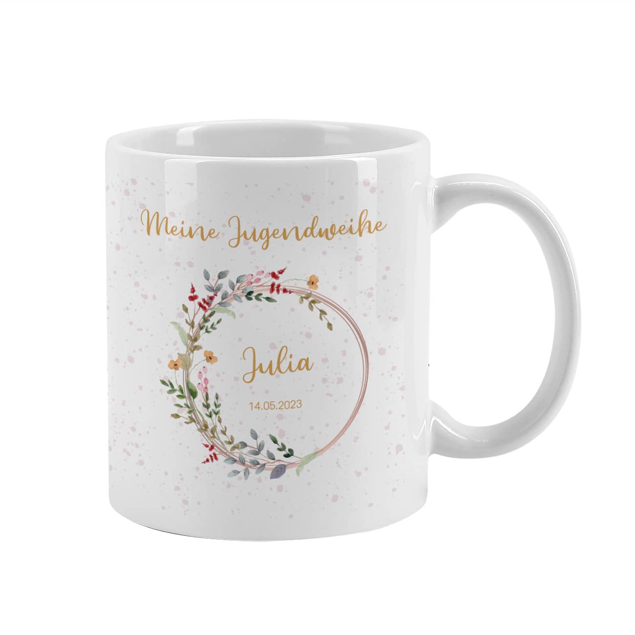 Tasse zur Jugendweihe mit Personalisierung