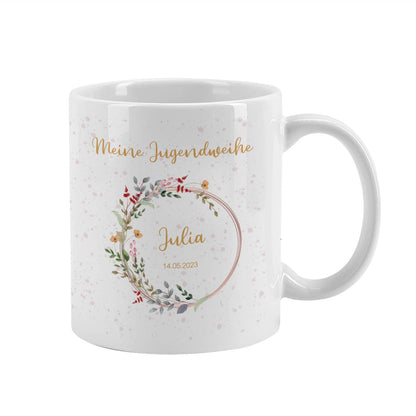 Tasse zur Jugendweihe mit Personalisierung