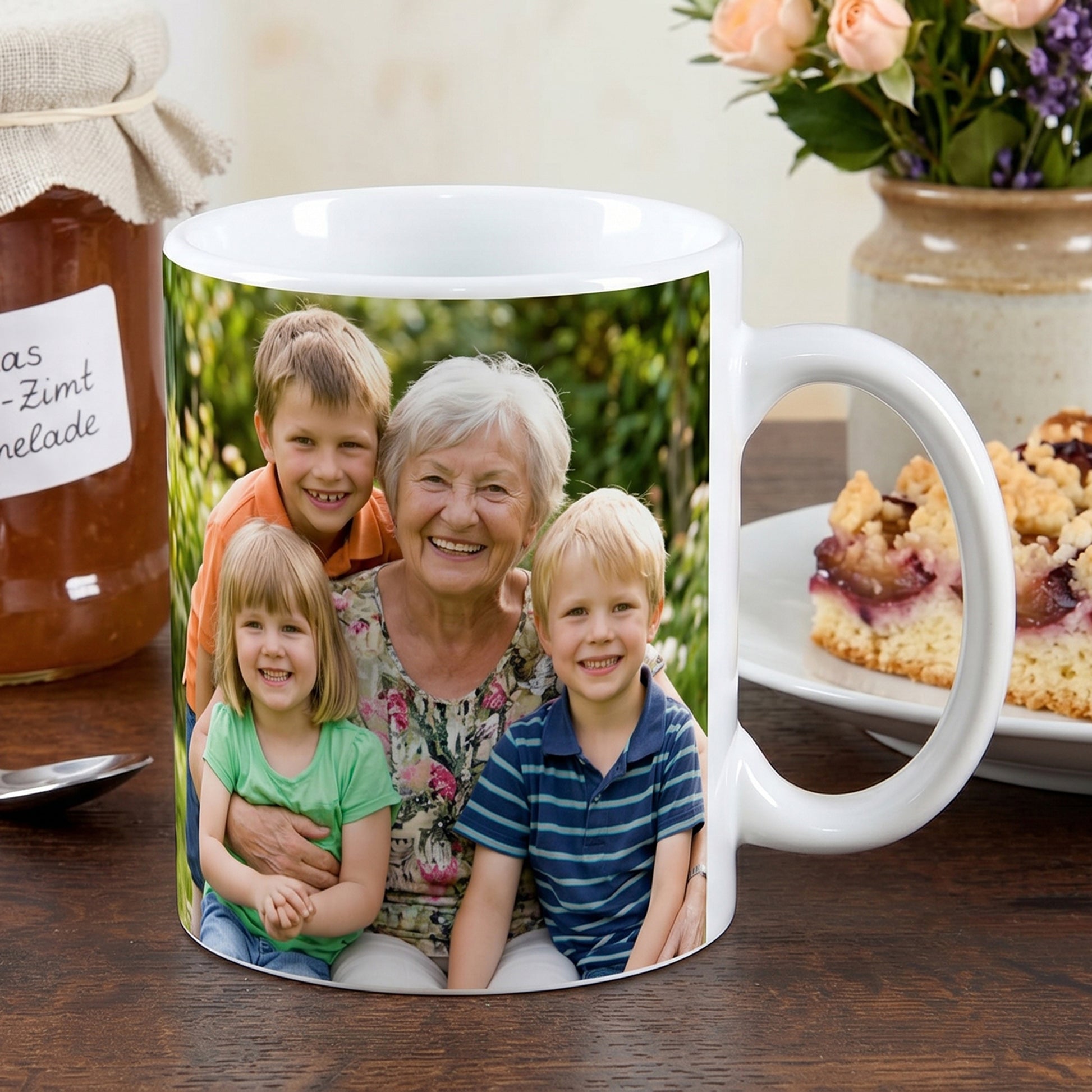 Foto-Tasse für Oma mit vollflächigem Fotodruck