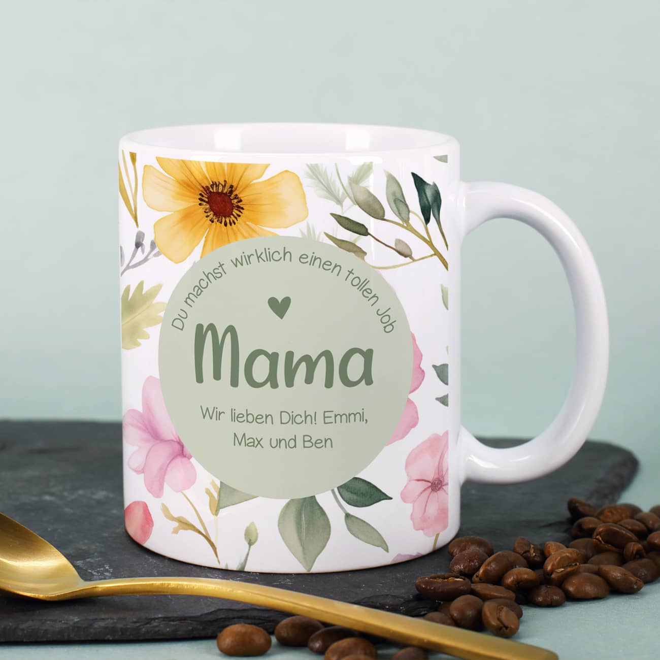 Tasse für Mama - Du machst wirklich einen tollen Job - als Geschenk zum Muttertag