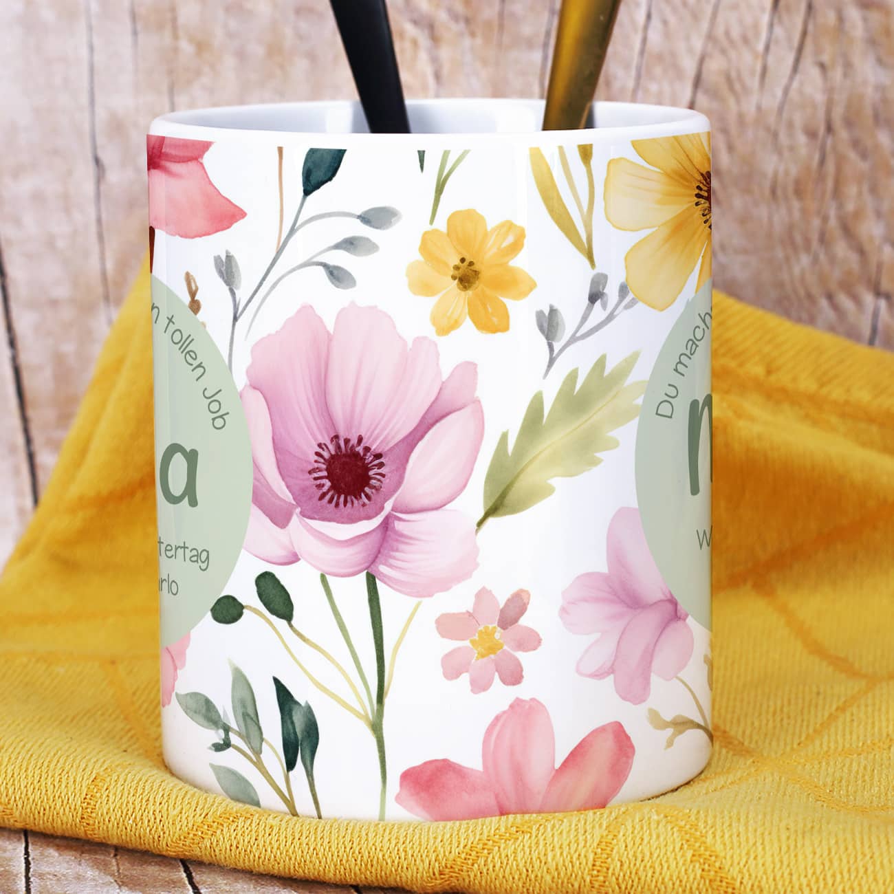 Tasse für Mama - Du machst wirklich einen tollen Job - als Geschenk zum Muttertag