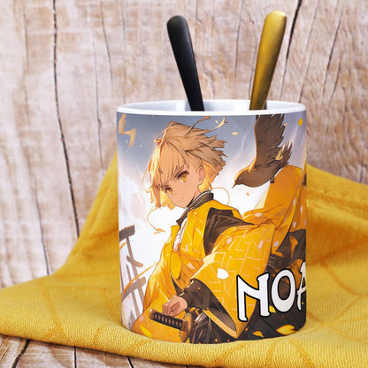 Hochwertig bedruckte Anime Tasse mit vollflächigem Charakter-Bild