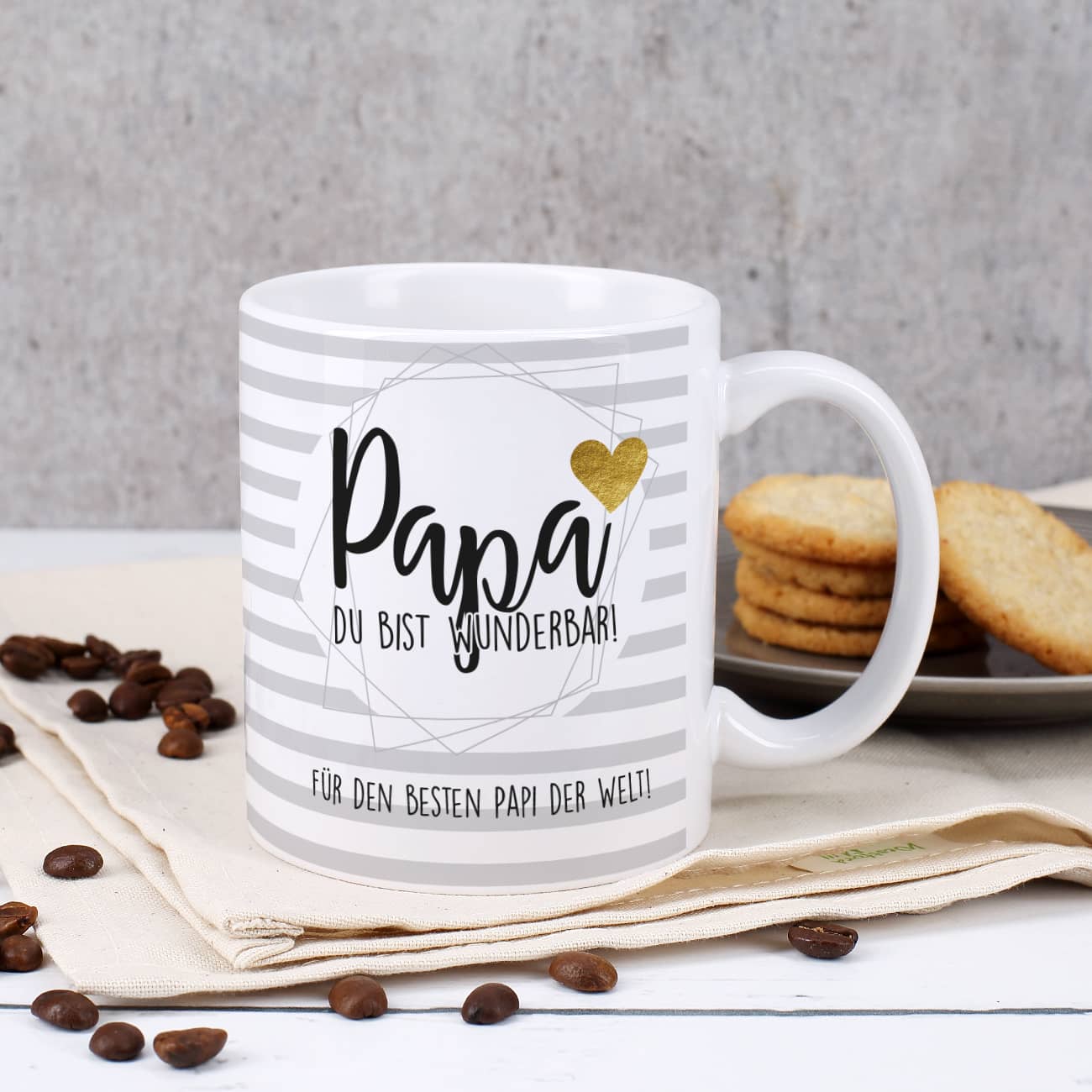 Tasse zum Vatertag - Papa du bist wunderbar!