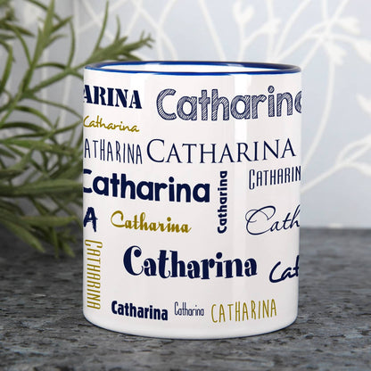 Namen in verschiedenen Schriftarten