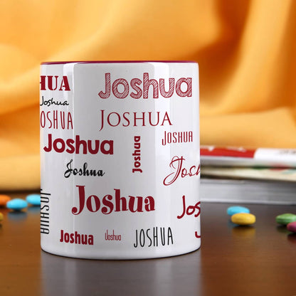 Rundum mit Name nach Wunsch bedruckt