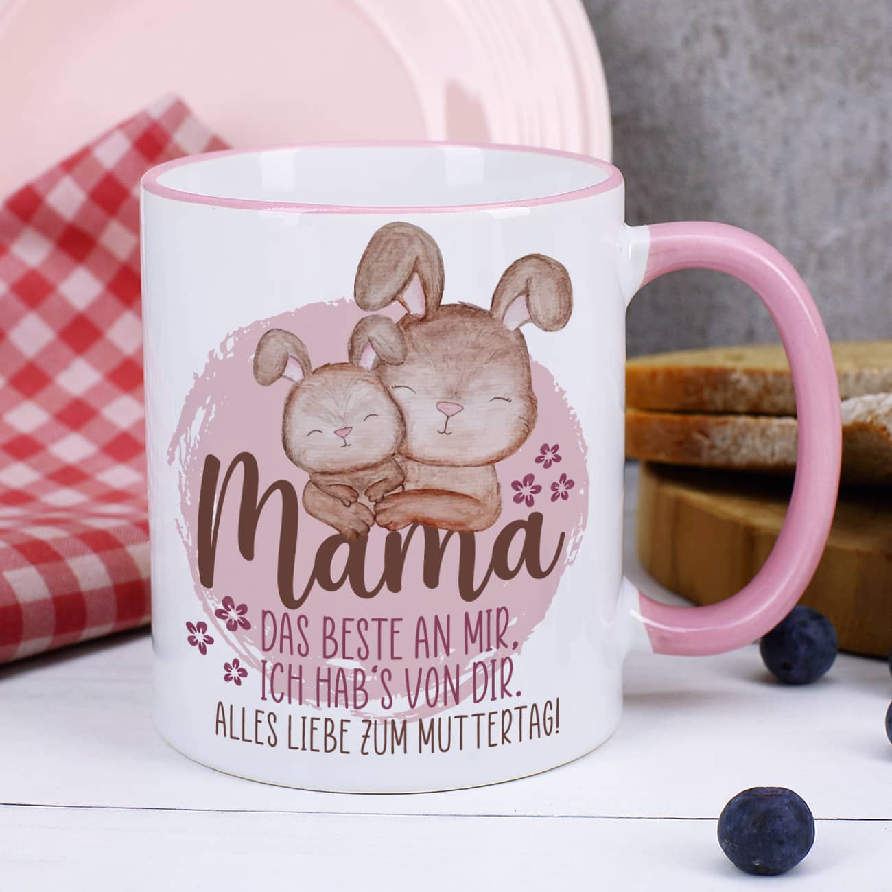 Tasse zum Muttertag mit Text personalisiert