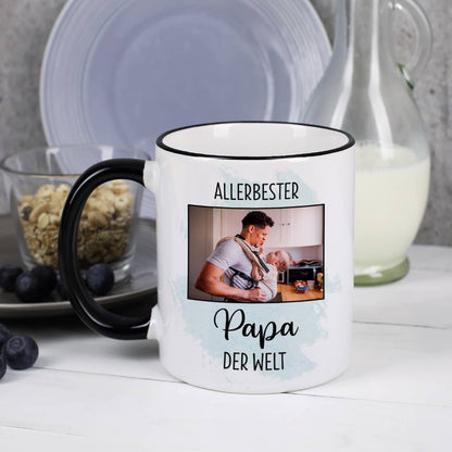 Tasse mit Schwarzen Rand und Henkel für Männer