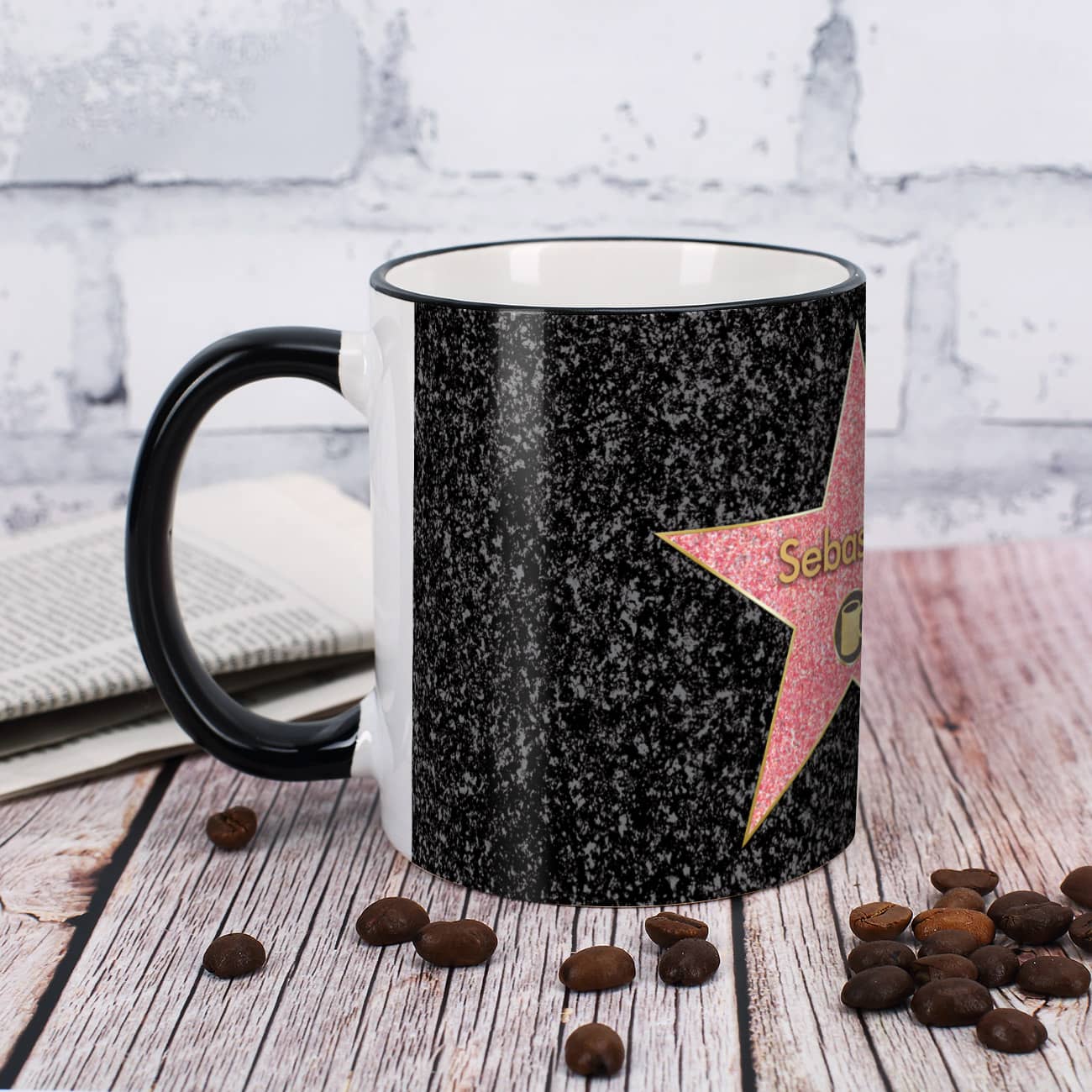Kaffeepott mit Aufdruck Walk Of Fame