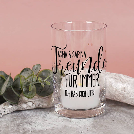 Kleines Windlicht für Teelichter für die beste Freundin