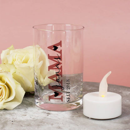 Kerzenhalter zum Muttertag mit persönlichem Druck