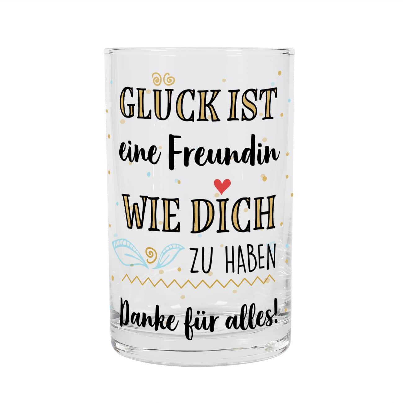 Mit Text nach Wunsch bedruckt