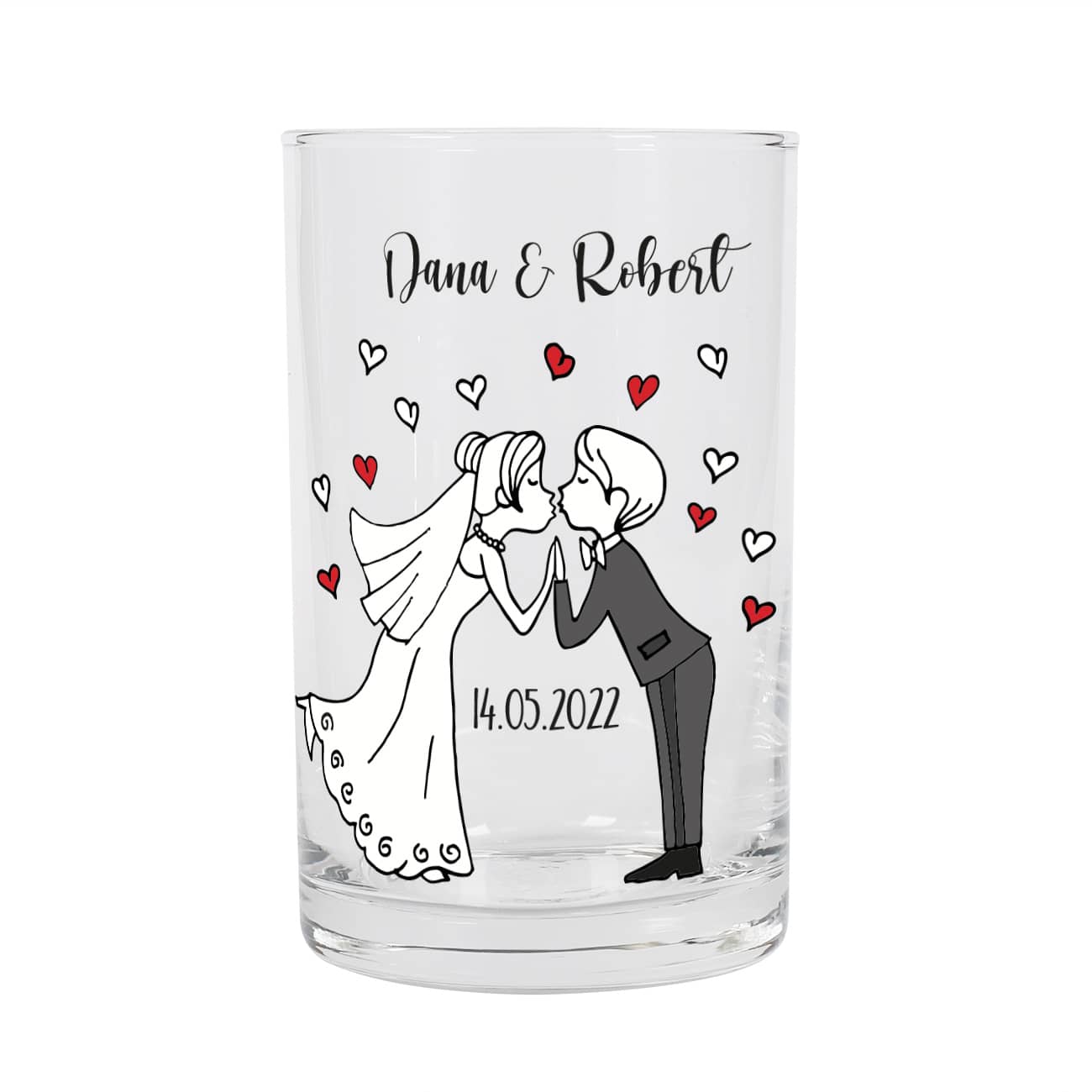 Geschenk zur Hochzeit mit Namen
