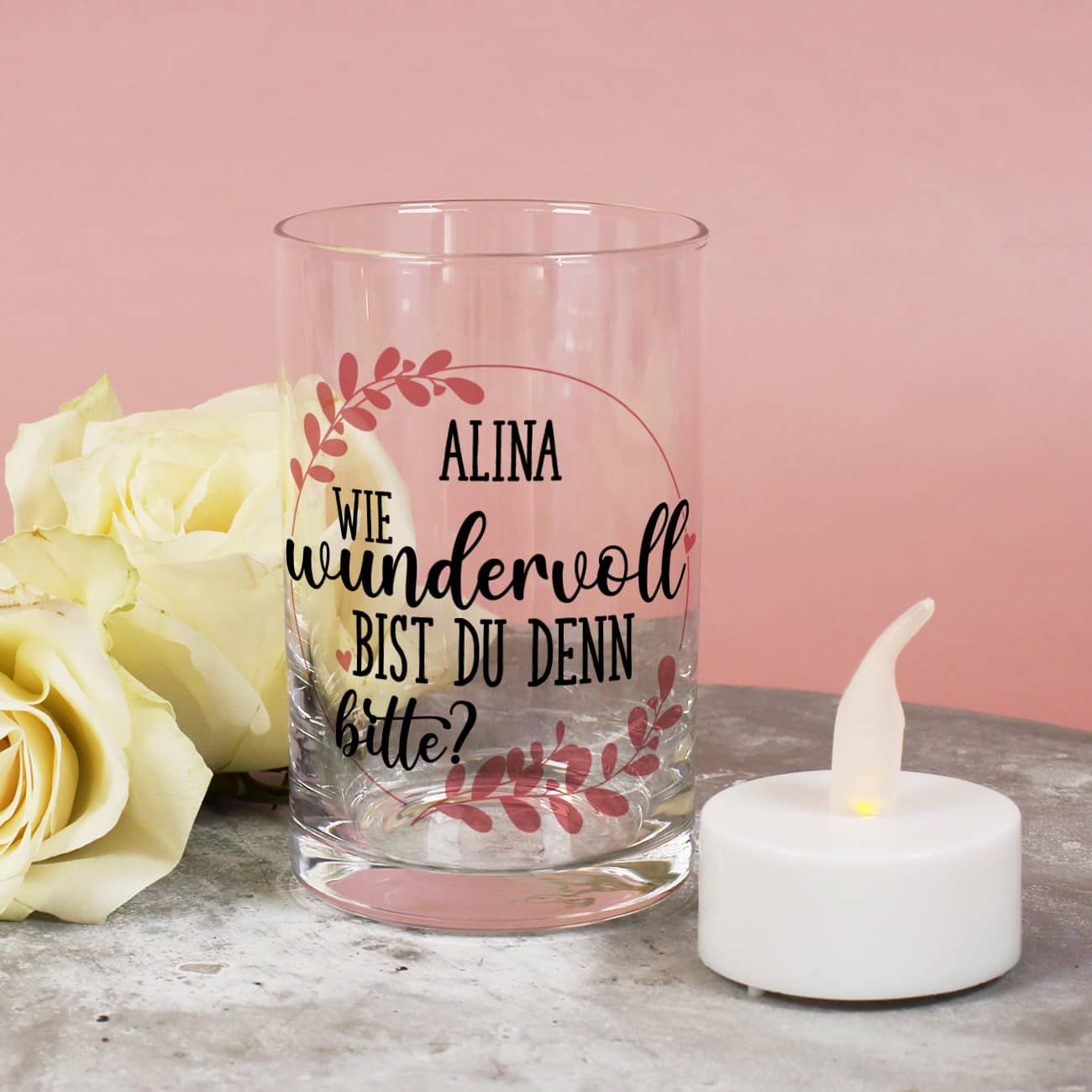 Kleines Dankeschön mit Name personalisiert