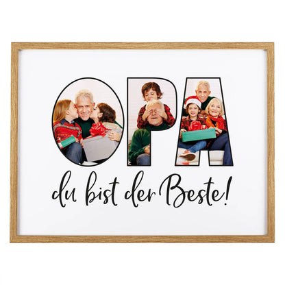 Bilderrahmen mit Opas drei Lieblingsfotos
