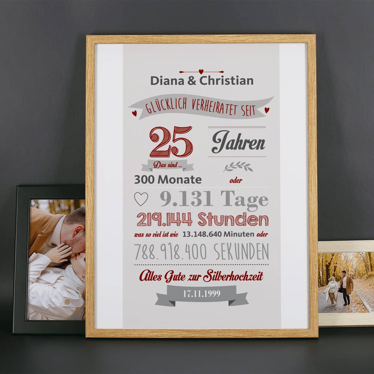 Silberhochzeit - Geschenk