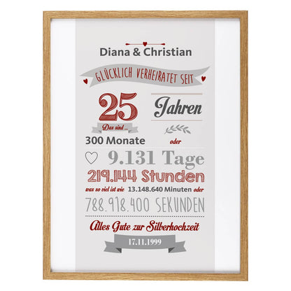 mit Ihrem Wunschnamen und Datum bedruckt