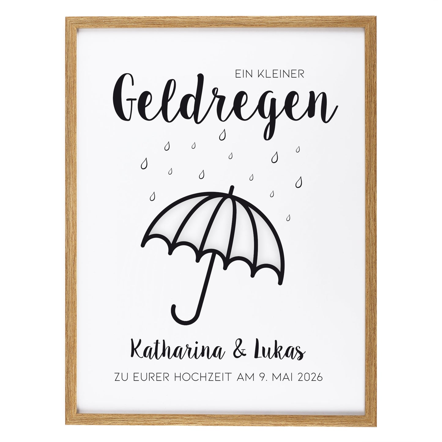 Freigestelltes Produktbild des Rahmens in Natur