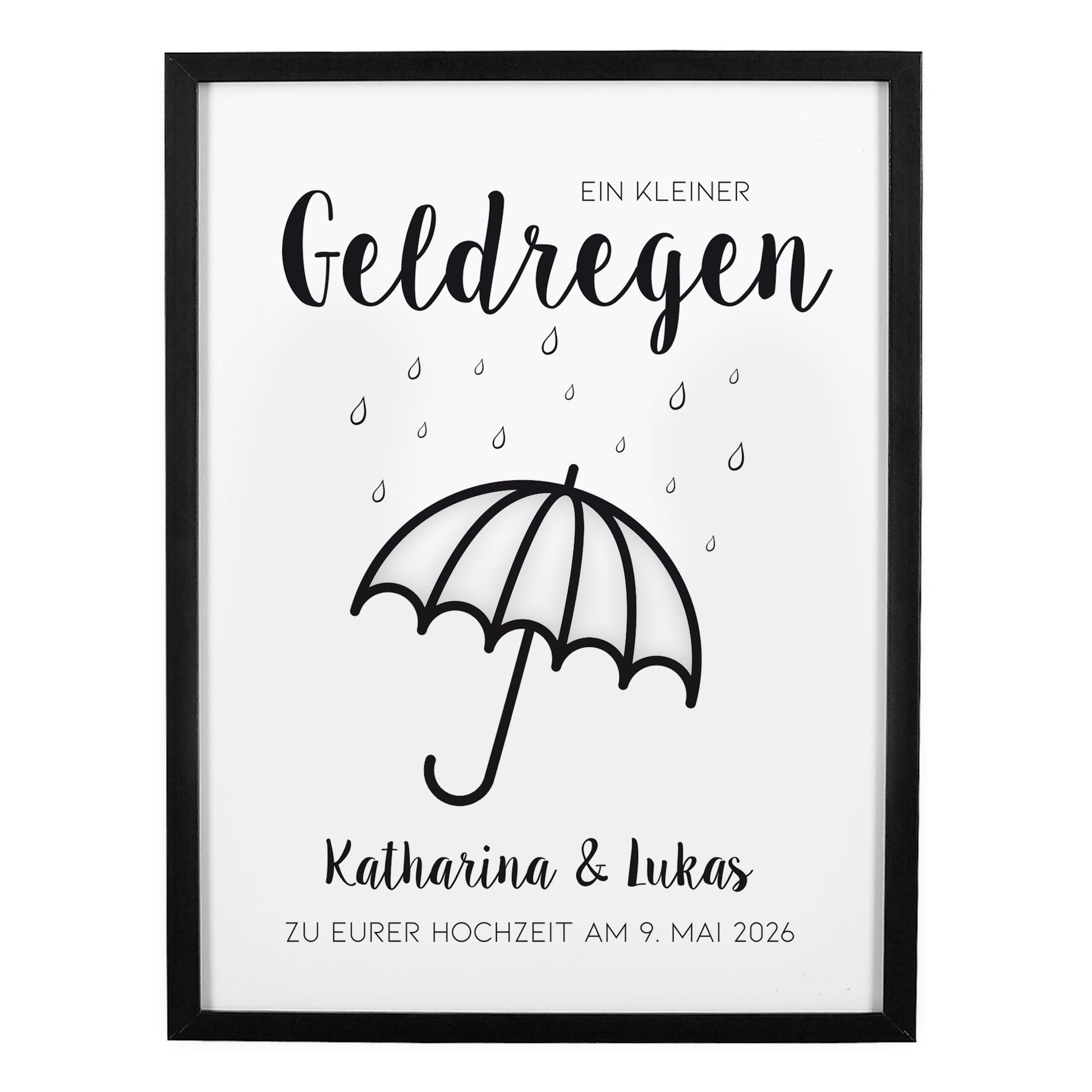 Freigestelltes Produktbild des Rahmens in Schwarz