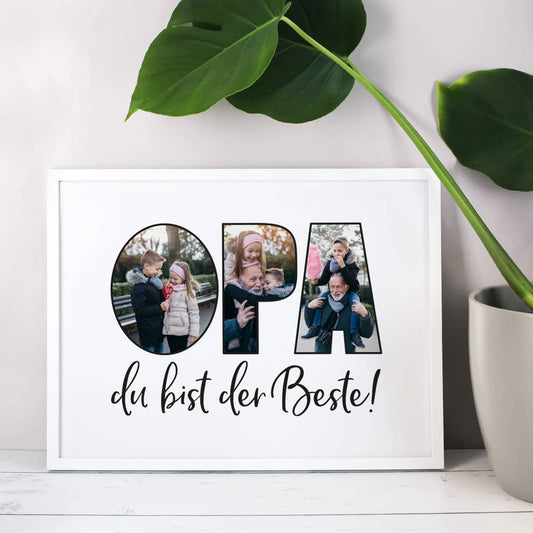 Besonderer Foto-Bilderrahmen für Opa
