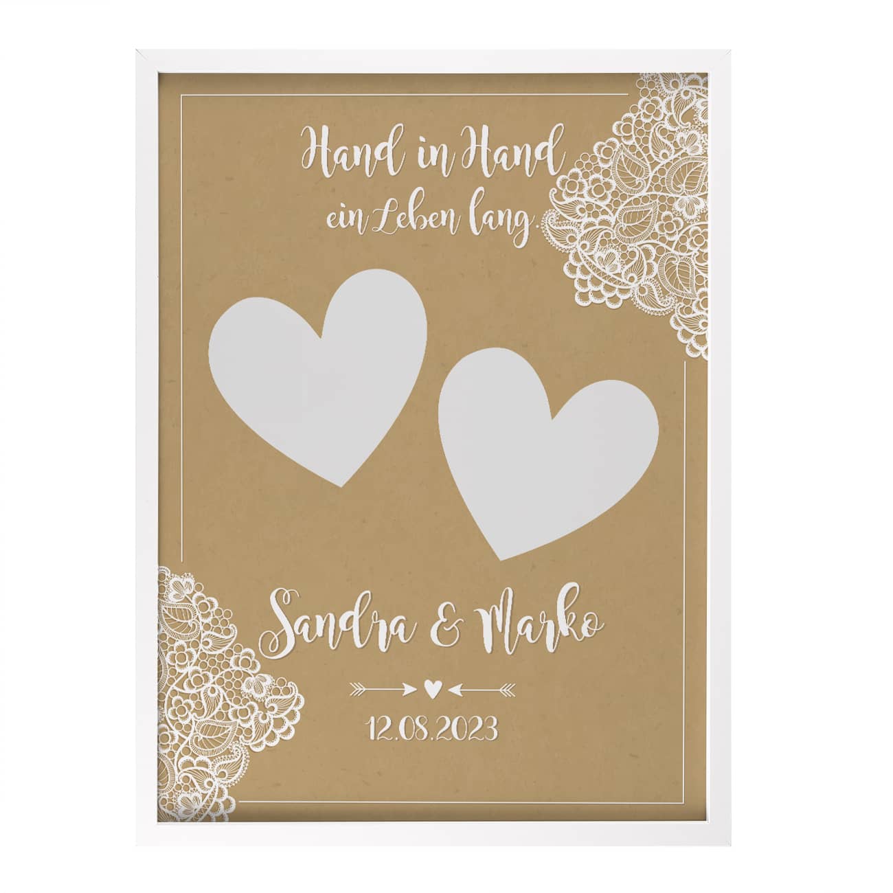 Herzen zum Ausschneiden und Einfügen der Bilder