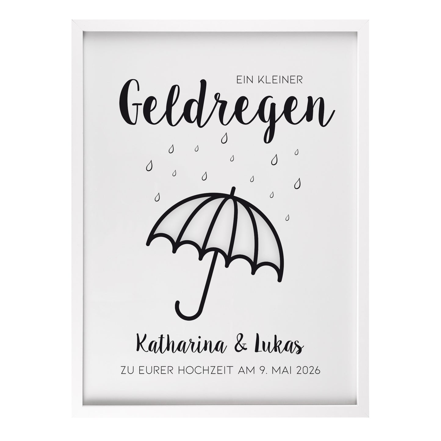 Freigestelltes Produktbild des Rahmens in Weiß