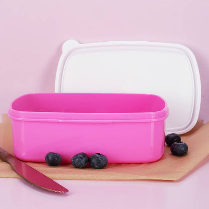 Einhorn Brotdose in pink mit Ihrem Wunschnamen bedruckt