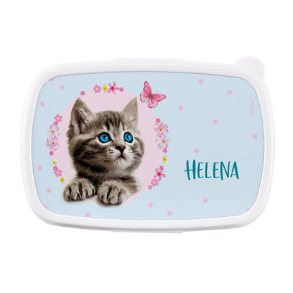 Brotdose mit Baby-Katze und Name