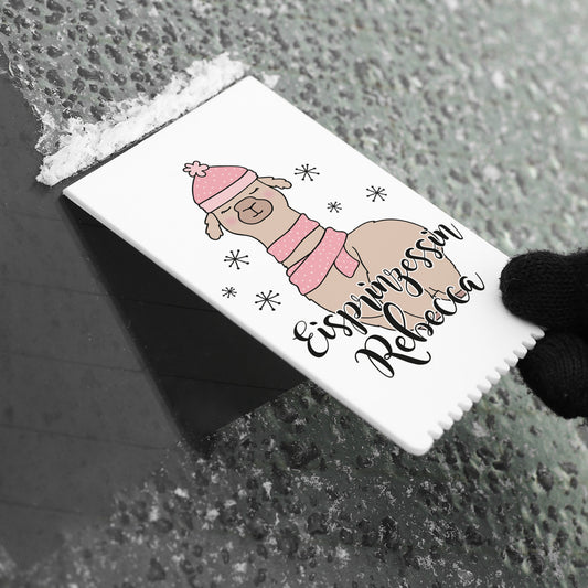 Eiskratzer - Eisprinzessin mit Lama