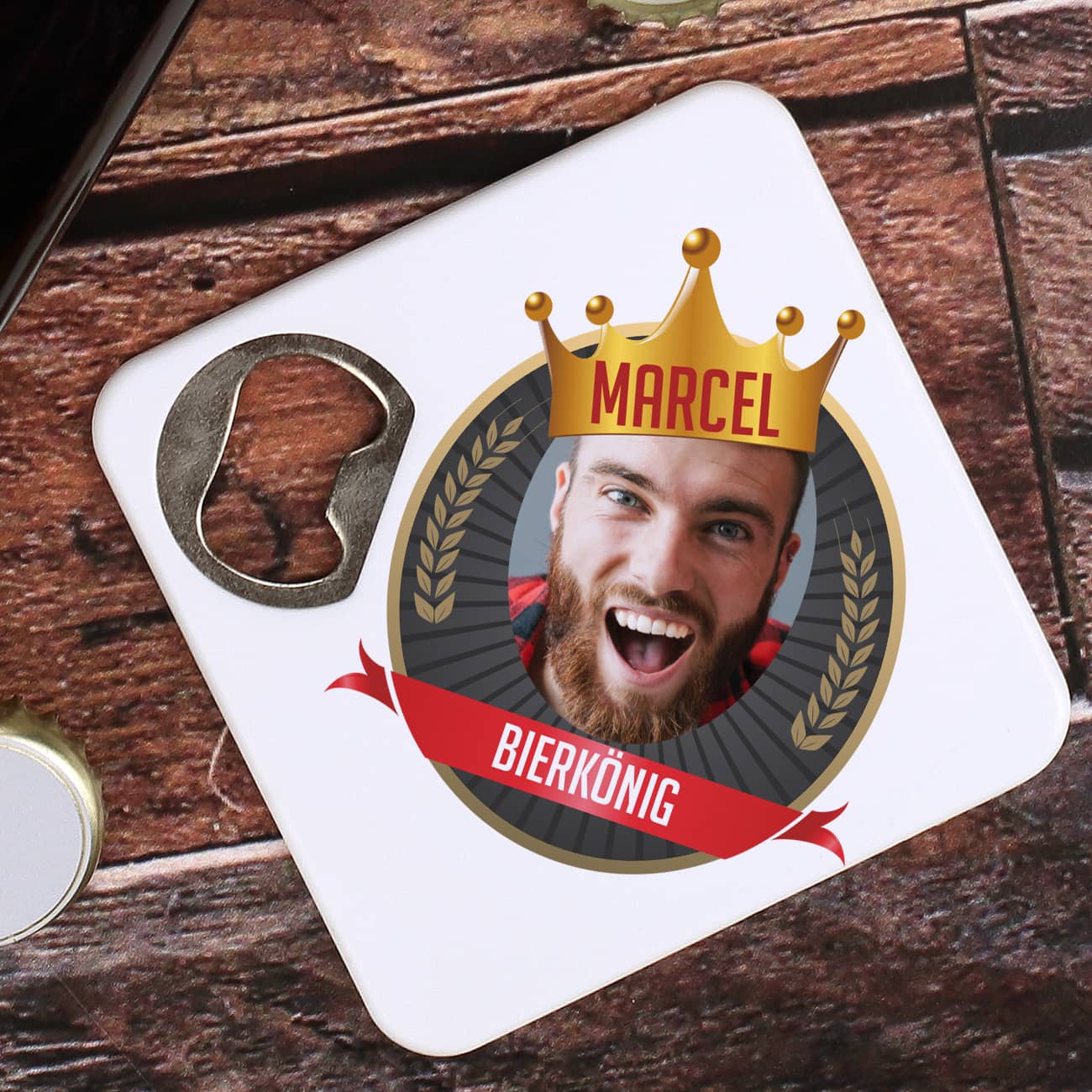 Persönlicher Bierdeckel mit Fotoaufdruck