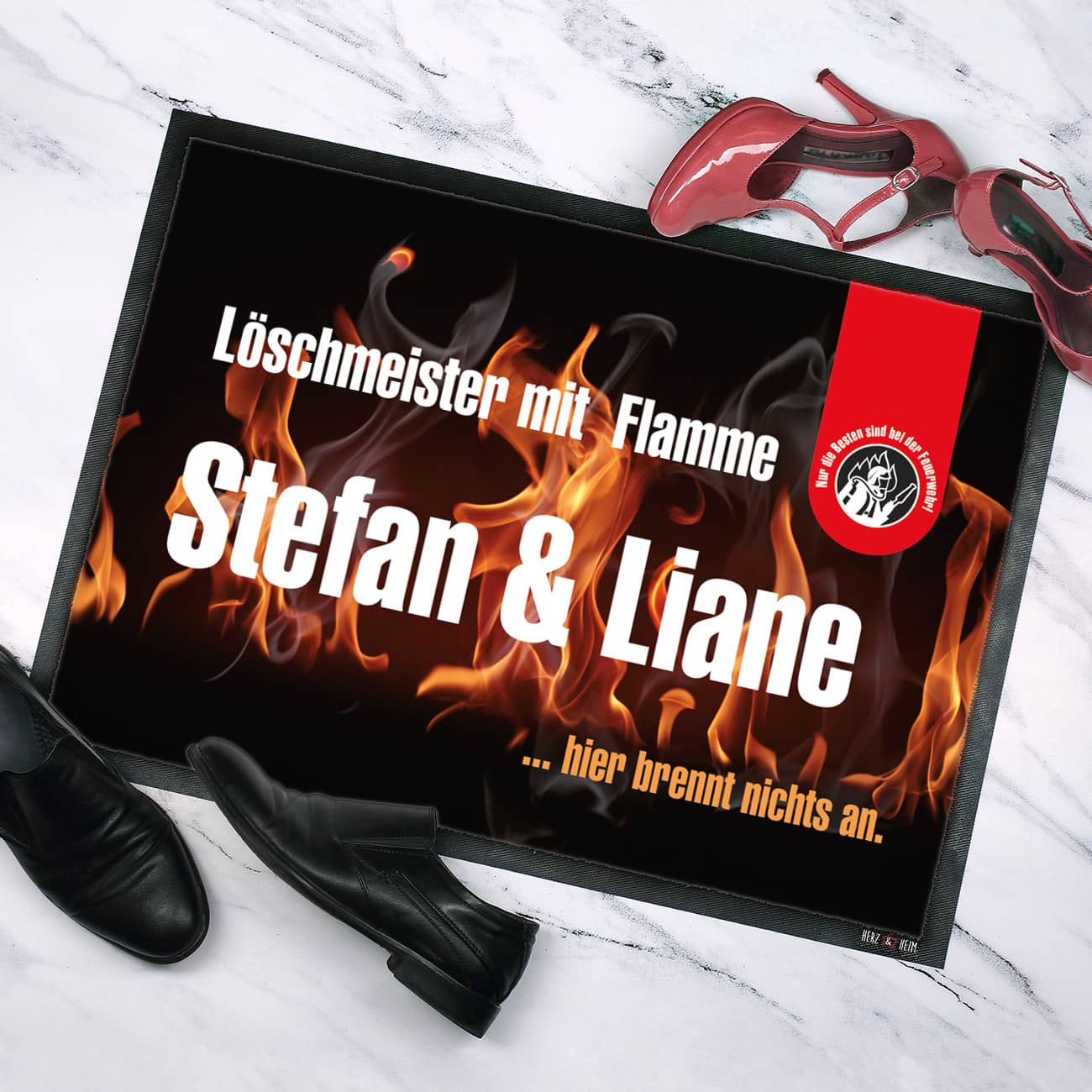 Fußmatte für Feuerwehrmänner