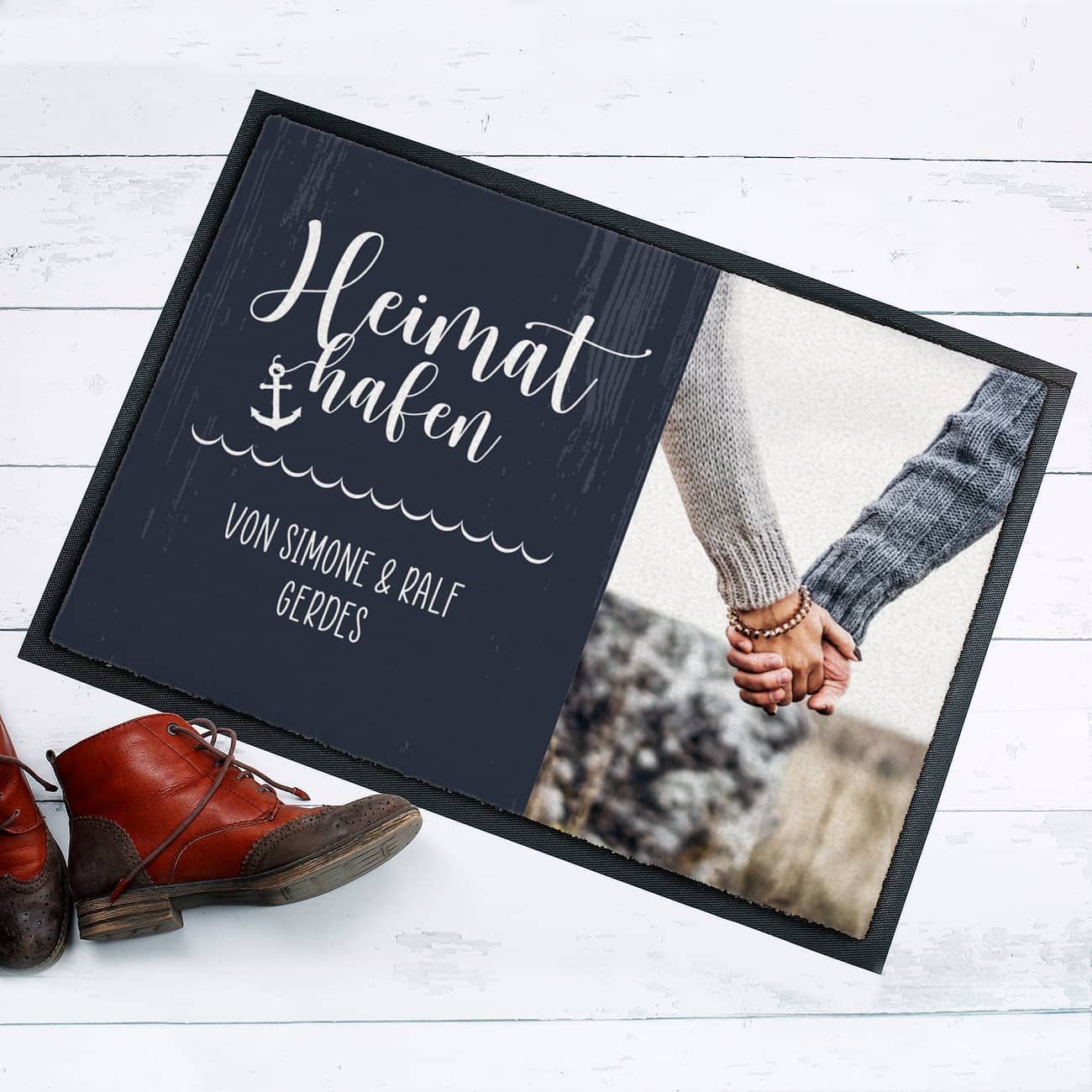 Heimathafen Fußmatte mit Ihrem Foto