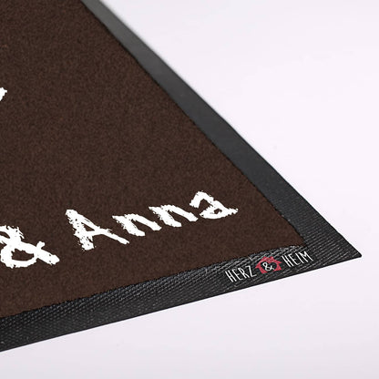  Fußmatte -Home Sweet Home- in Tafeloptik