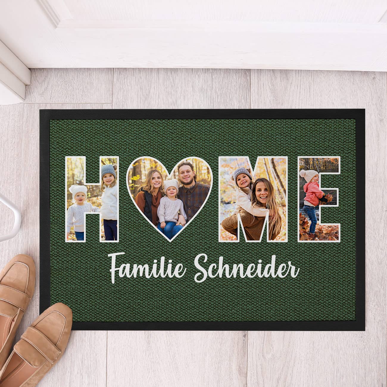 HOME - Fotofußmatte in verschiedenen Farben