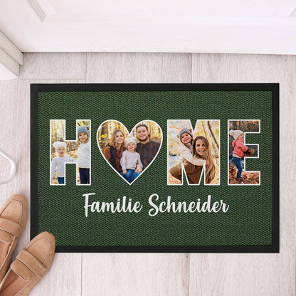 HOME - Fotofußmatte in verschiedenen Farben