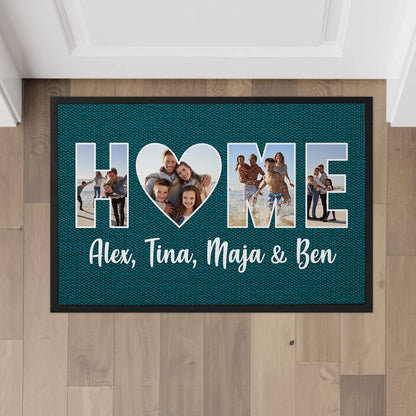 HOME - Fotofußmatte in verschiedenen Farben