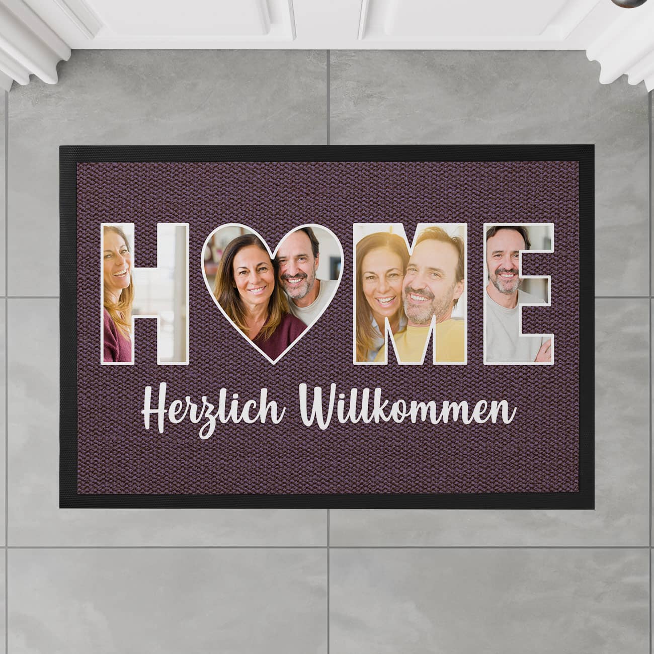 HOME - Fotofußmatte in verschiedenen Farben