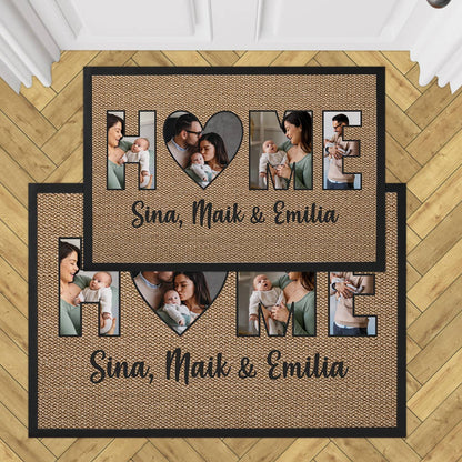 HOME - Fotofußmatte in verschiedenen Farben