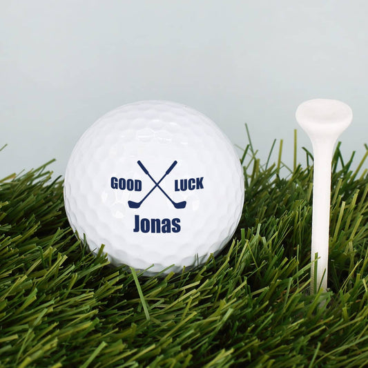 Golfball im 3er Set mit Name personalisiert