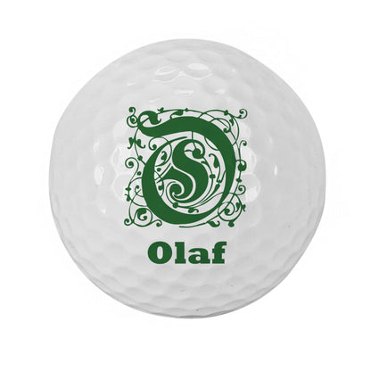Golfball mit persönlichen Wunschnamen