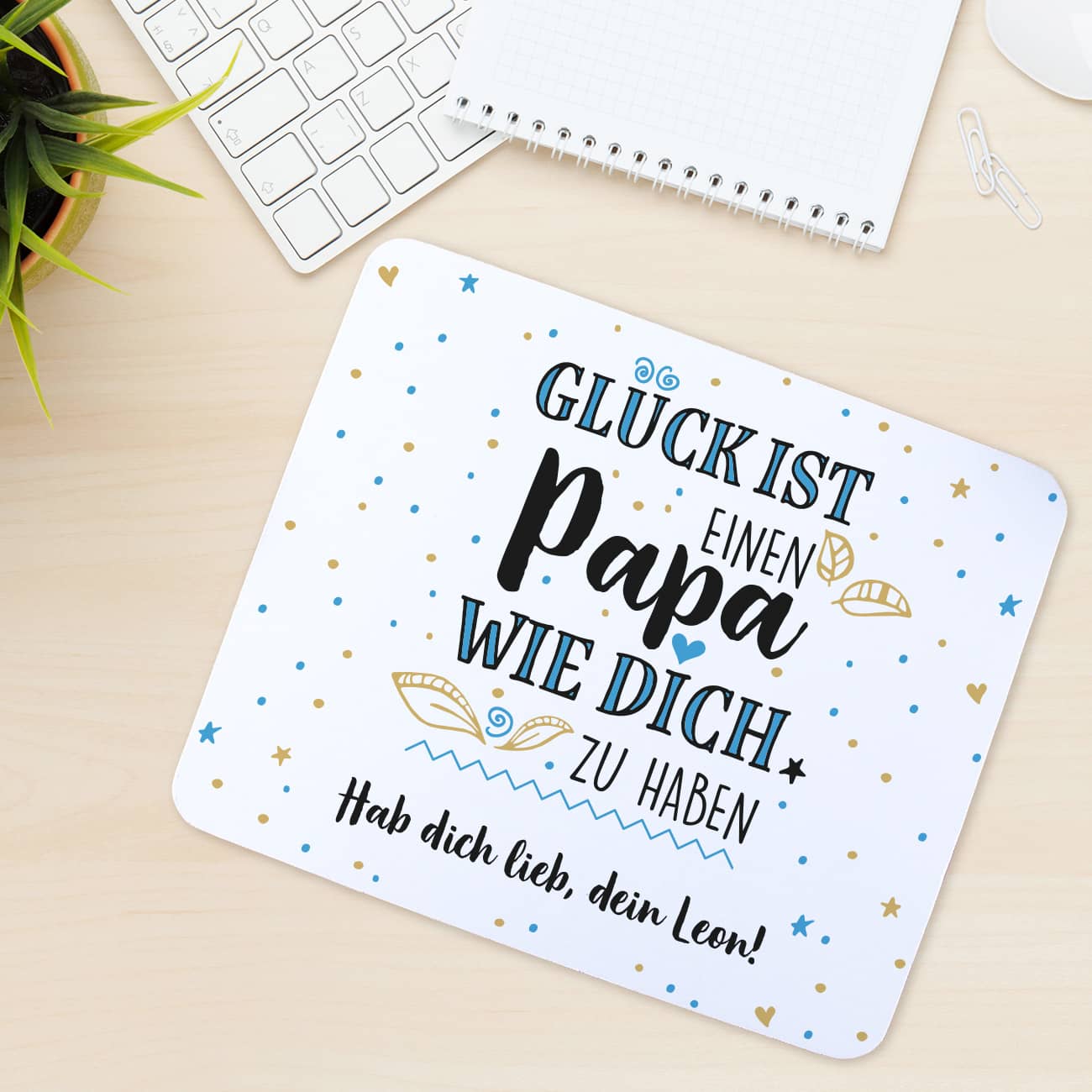 Mousepad Glück ist einen Papa wie dich zu haben
