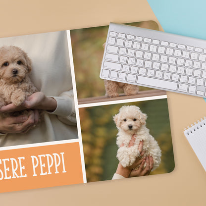 Mousepad XXL personalisiert mit Fotos & Wunschtext | Schreibtischunterlage & Gaming-Mauspad