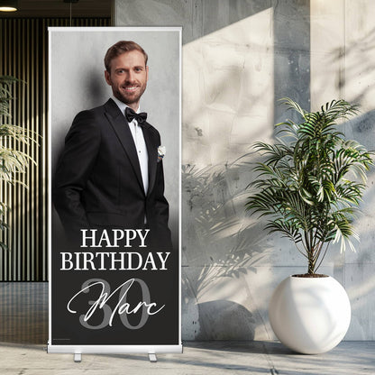 Personalisiertes XL Roll-Up-Banner zum Geburtstag