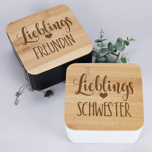Lieblings... - Schmuckkästchen mit Ihrem Wunschtext graviert